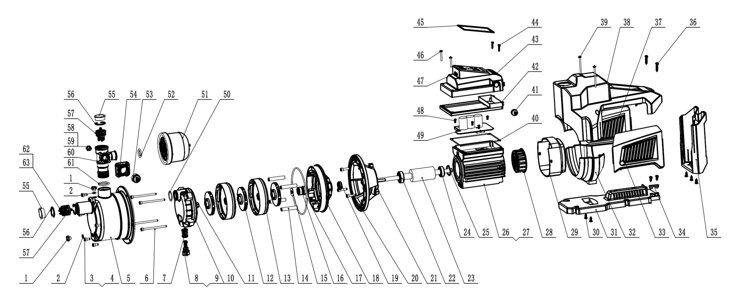 Exploded view - TECNOBOOST 4