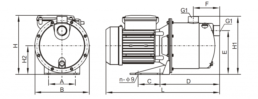 TJ Series - Dimensional Drawings