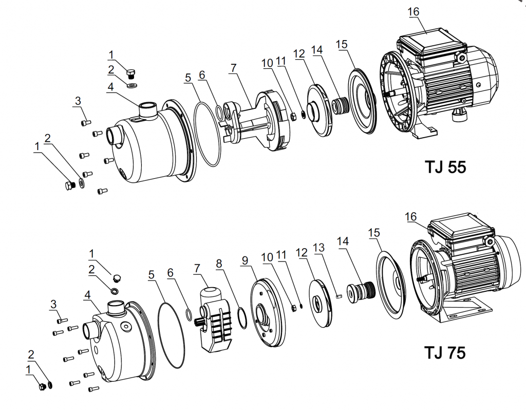 TJ Series - Exploded View